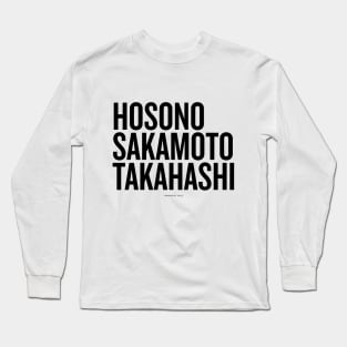 YMO: Hosono Sakamoto Takahashi Long Sleeve T-Shirt